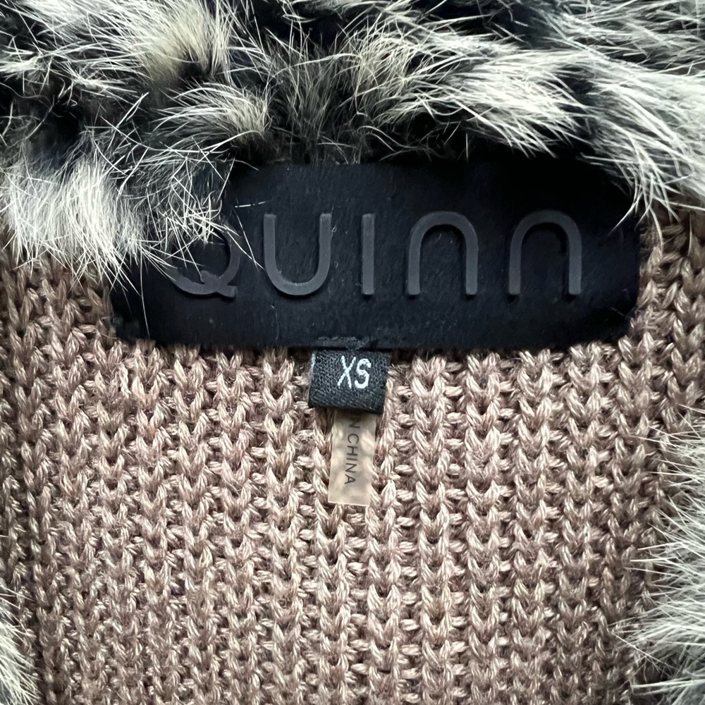 Quinn Rabbit Fur Vest - Picture 4 of 6